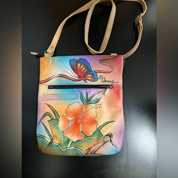 - Slim Cross Shoulder Bag Anna By Anuschka - Picture 3 of 6